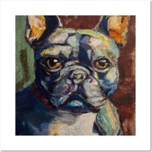 French Bulldog Portrait done as Cezanne Posters and Art